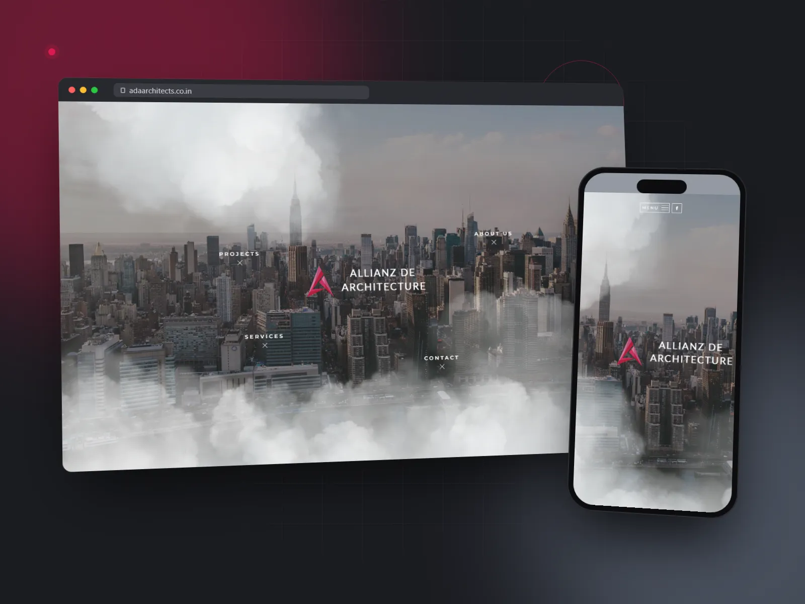 Allianz De Architecture website from the Gigmoz portfolio